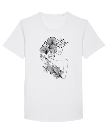 Silueta Floral Black White