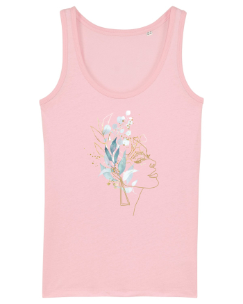 Floral Head Feminin Cotton Pink