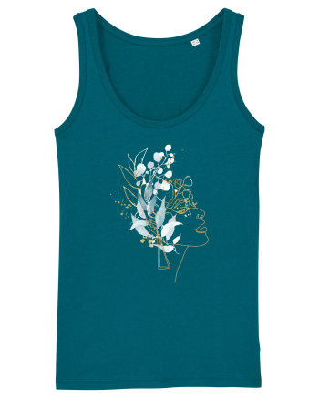 Floral Head Feminin Ocean Depth