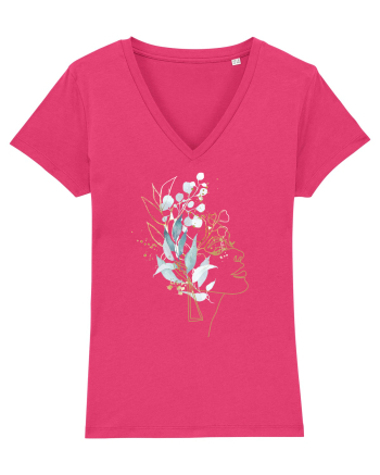 Floral Head Feminin Raspberry