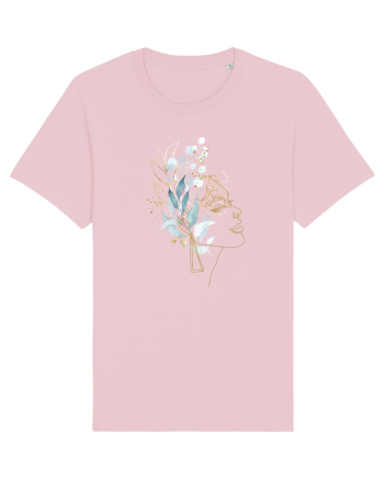 Floral Head Feminin Cotton Pink