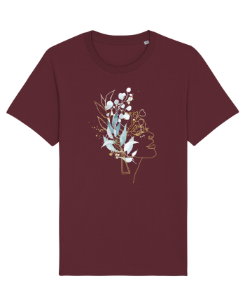 Floral Head Feminin Burgundy
