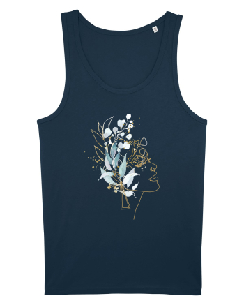 Floral Head Feminin Navy