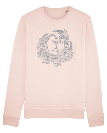 Blue Floral Feminin Candy Pink