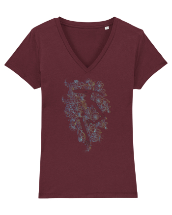 Silueta Fashion Blue Burgundy
