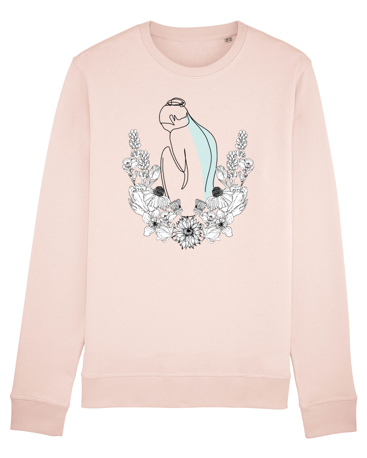 Bluză mânecă lungă Unisex Rise Candy Pink