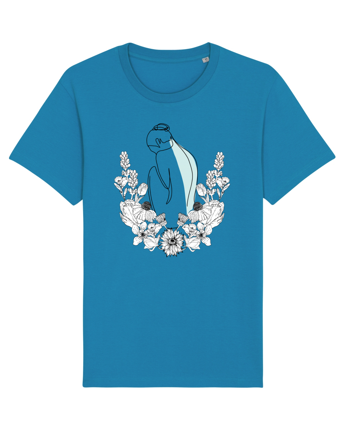 Tricou mânecă scurtă Unisex Rocker Azur