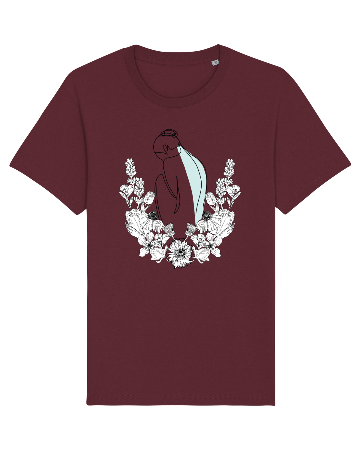 Tricou mânecă scurtă Unisex Rocker Burgundy