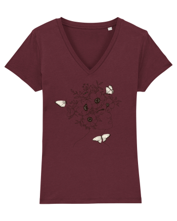 Dream Head Butterfly Burgundy
