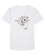 Dream Head Butterfly Tricou mânecă scurtă guler larg Bărbat Skater