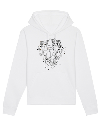Floral Buttefly Feminin White