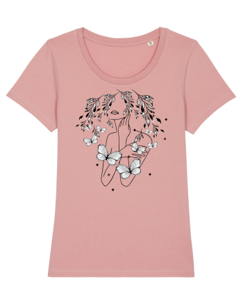 Floral Buttefly Feminin Canyon Pink