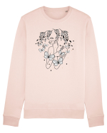 Floral Buttefly Feminin Bluză mânecă lungă Unisex Rise