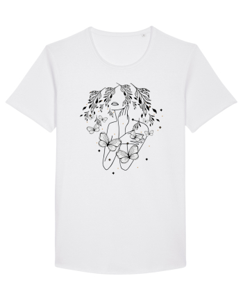 Floral Buttefly Feminin White