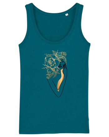 Silueta FLoral Gold Ocean Depth
