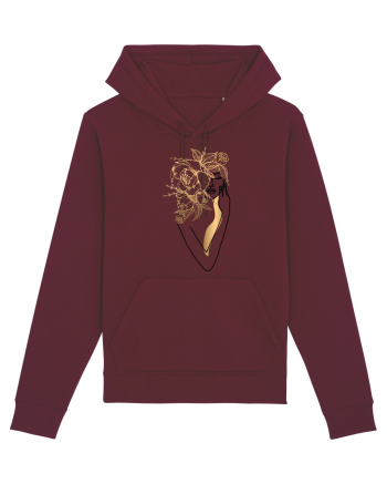 Silueta FLoral Gold Burgundy