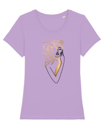 Silueta FLoral Gold Lavender Dawn