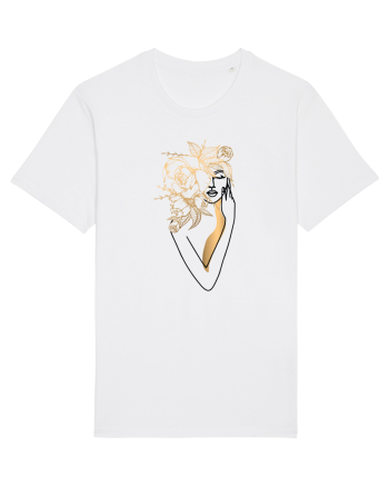 Silueta FLoral Gold White