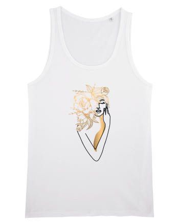 Silueta FLoral Gold White