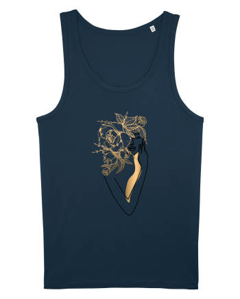 Silueta FLoral Gold Navy
