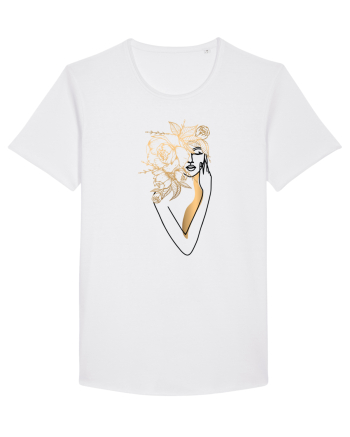 Silueta FLoral Gold White