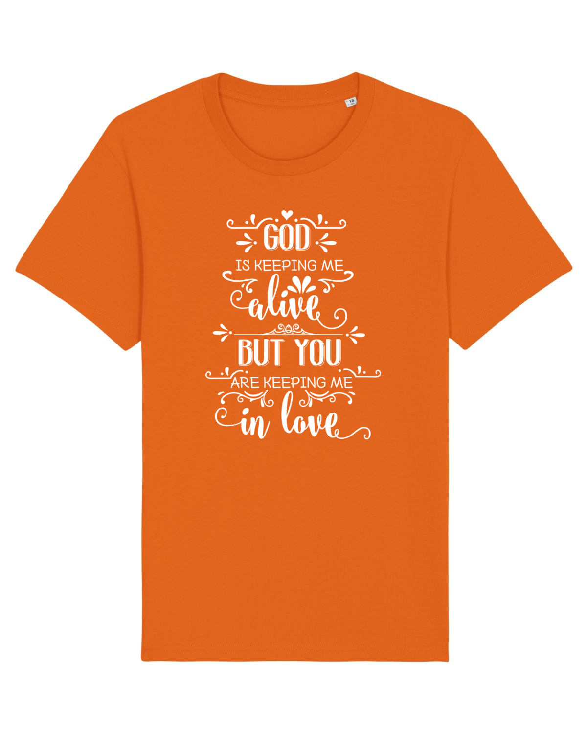 Tricou mânecă scurtă Unisex Rocker Bright Orange