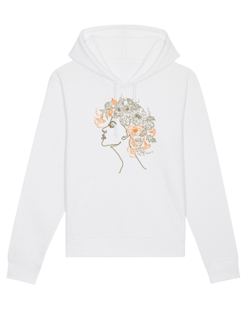 Floral Hair White
