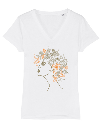 Floral Hair White