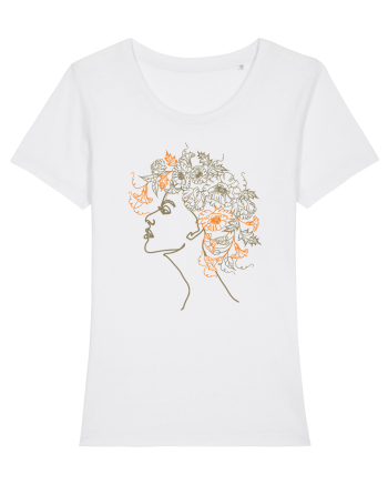 Floral Hair White
