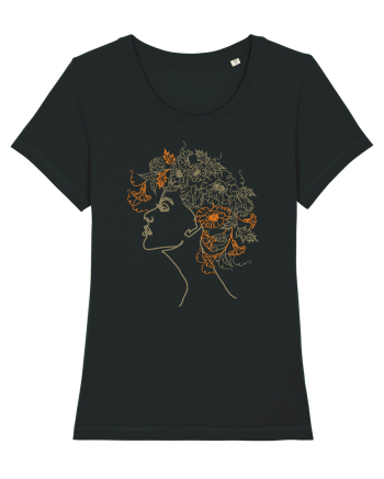 Floral Hair Black