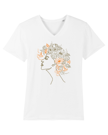 Floral Hair White
