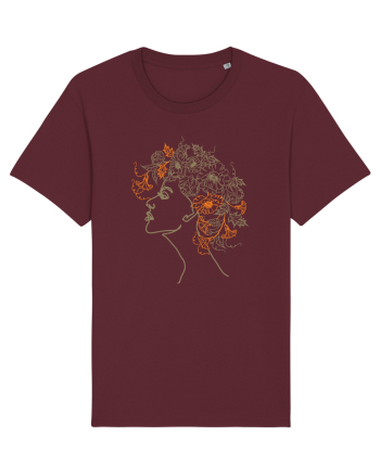 Floral Hair Burgundy