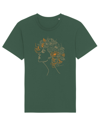 Floral Hair Bottle Green