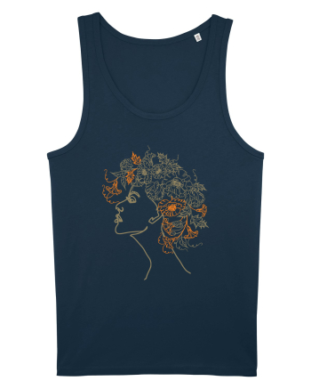Floral Hair Navy