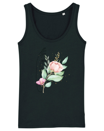 Floral Hand Black