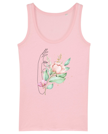 Floral Hand Cotton Pink