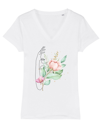 Floral Hand White