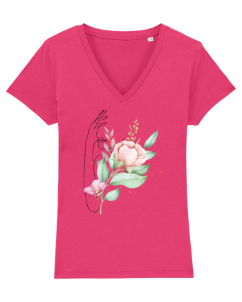 Floral Hand Raspberry