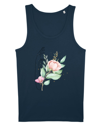 Floral Hand Navy