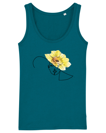 Sunflower Head Feminin Ocean Depth
