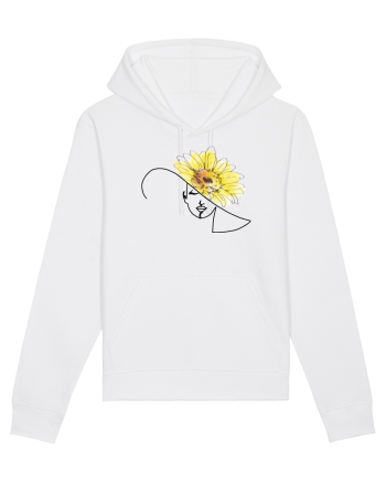 Sunflower Head Feminin White