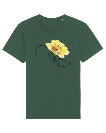 Sunflower Head Feminin Bottle Green