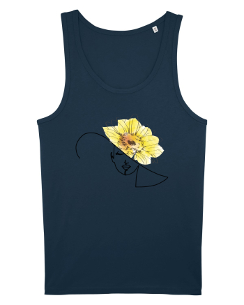 Sunflower Head Feminin Navy