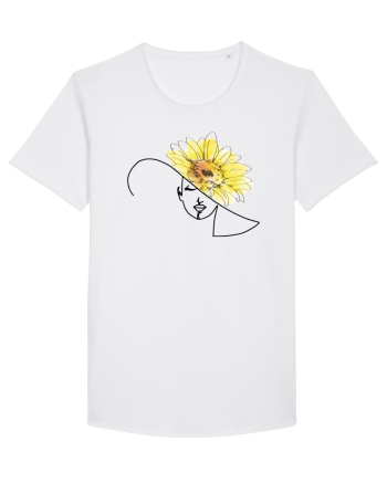 Sunflower Head Feminin White