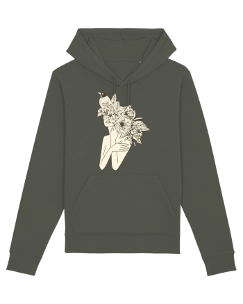 Bird Floral Head Feminin Khaki