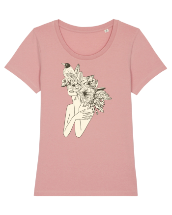 Bird Floral Head Feminin Canyon Pink