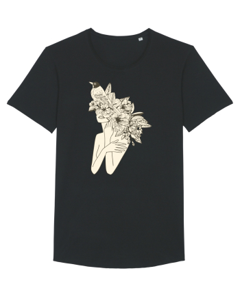 Bird Floral Head Feminin Black