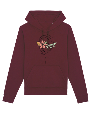 Floral Head Hibiscus Burgundy