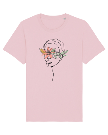 Floral Head Hibiscus Cotton Pink