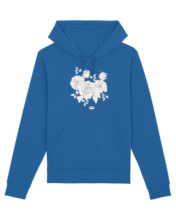 Floral Head Lips Royal Blue